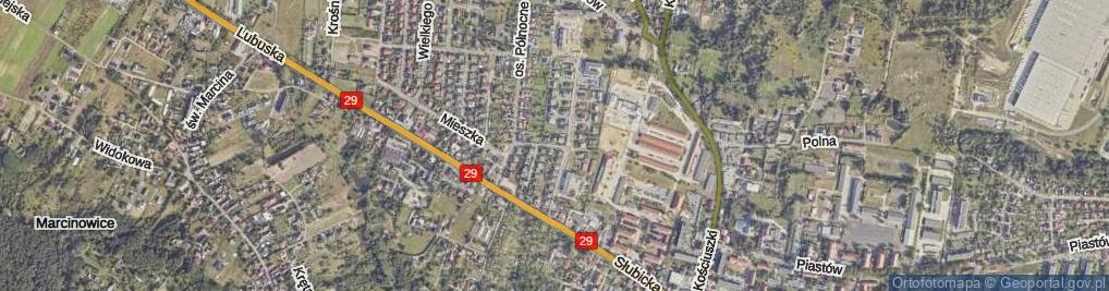 Zdjęcie satelitarne Słowackiego Juliusza ul.